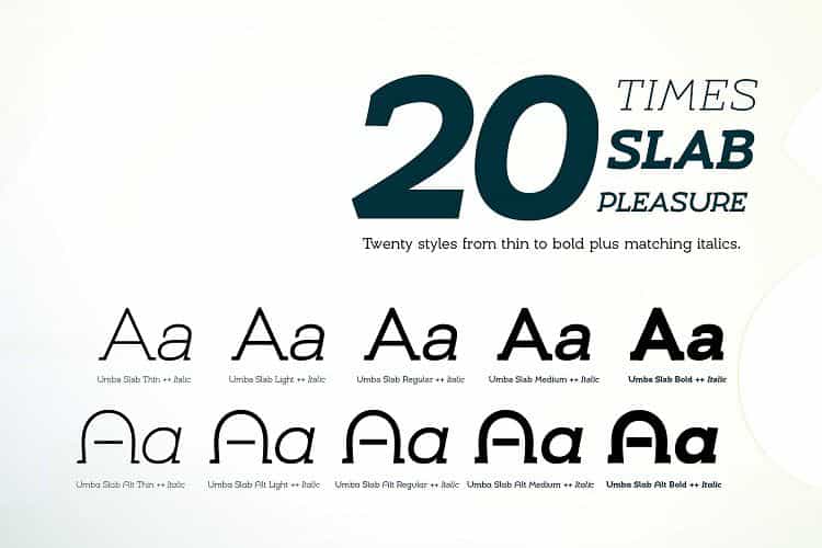 Umba Slab Font Family Image 2