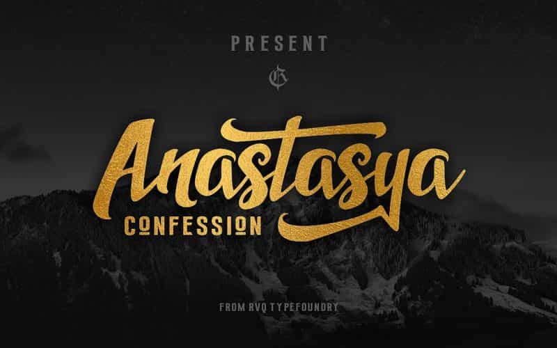 Anastasya Confession Font Image 1