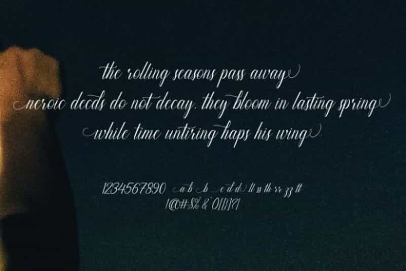 Balithya Calligraphy Font Image 2