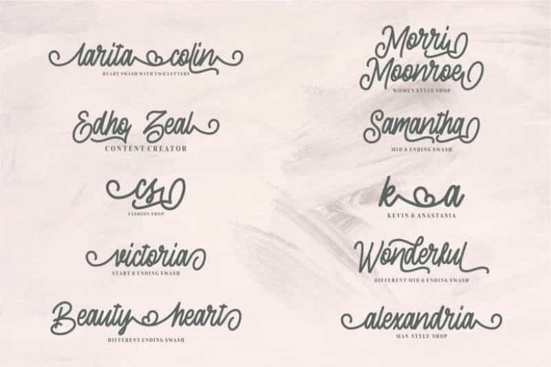 Sherly Shane Script Font Image 2