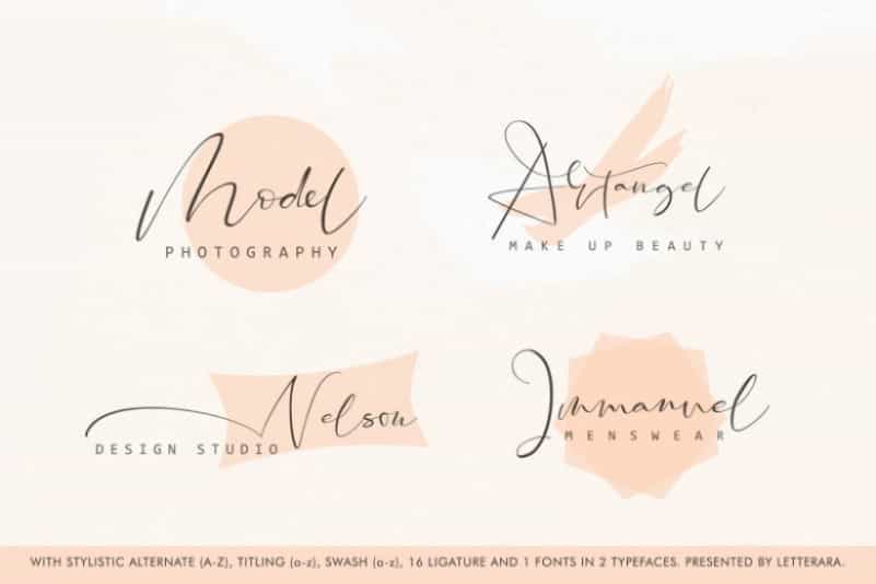 Santeria Calligraphy Font Image 2
