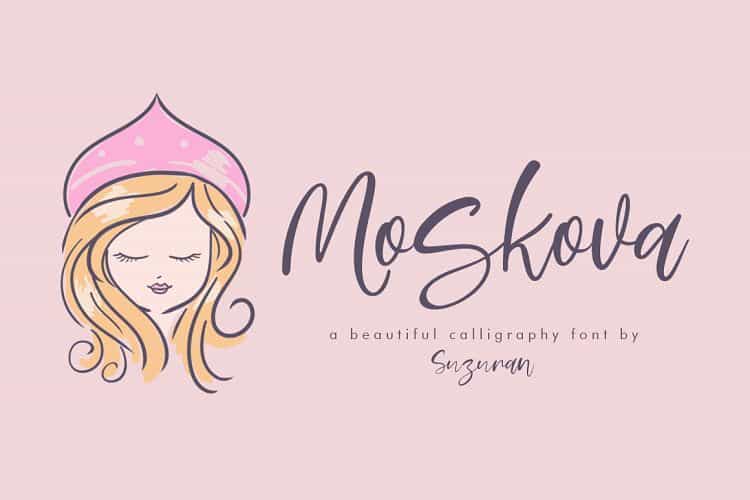 Moskova Script Font Image 1