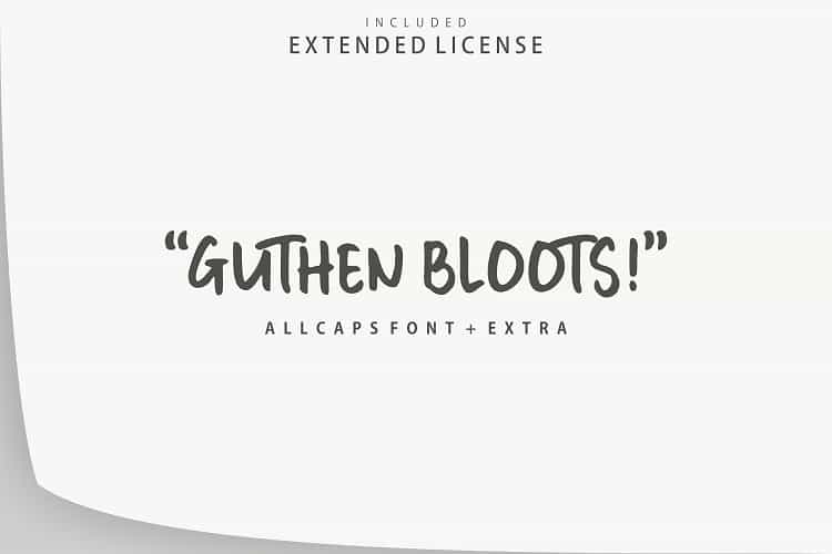 Guthen Bloots Allcaps Font Image 1