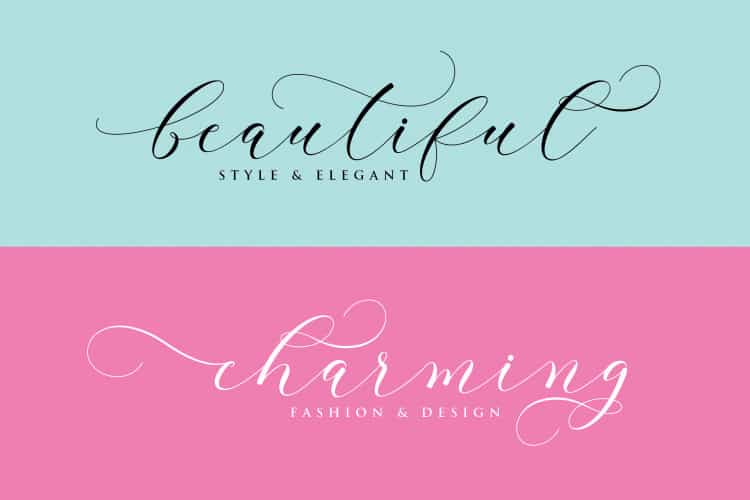 Clover Calligraphy Font Image 2