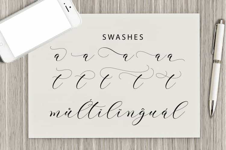 Clover Calligraphy Font Image 3