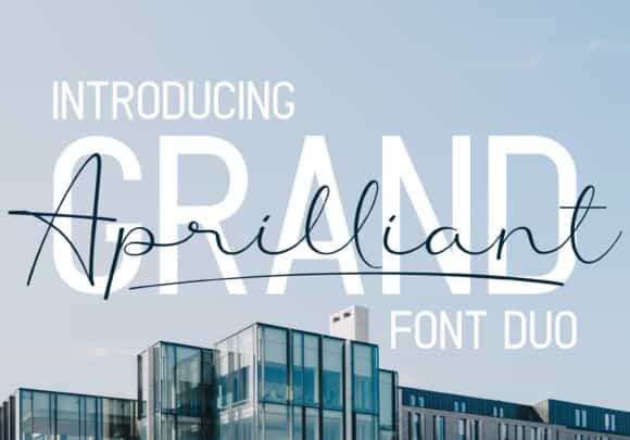 Grand Aprilliant Font Duo Image 1