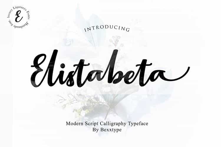 Elistabeta Script Font Image 1