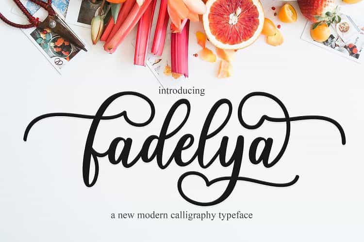 Fadelya Script Font Image 1