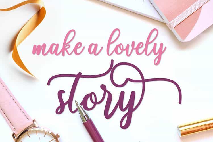 Fadelya Script Font Image 3