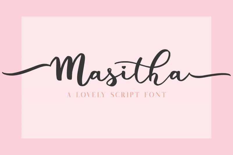 Masitha Script Font Image 1