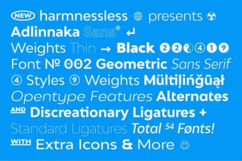 Adlinnaka Font Family Image 2