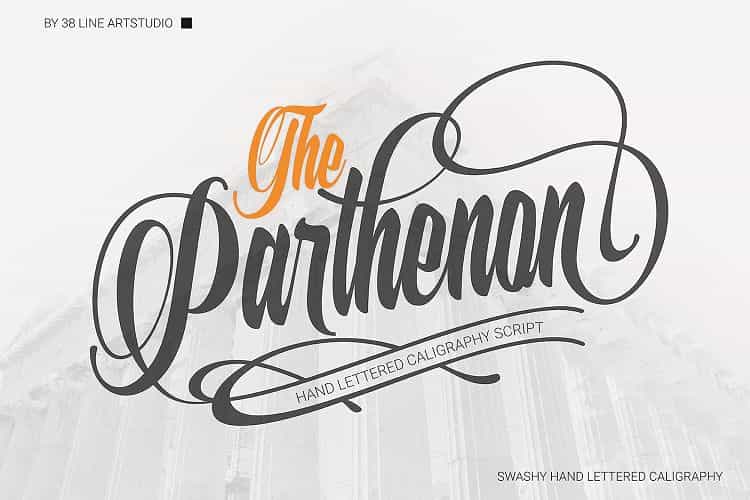 The Parthenon Script Font Image 1