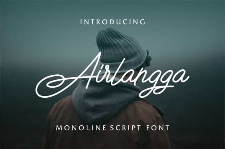 Airlangga Script Font Image 1
