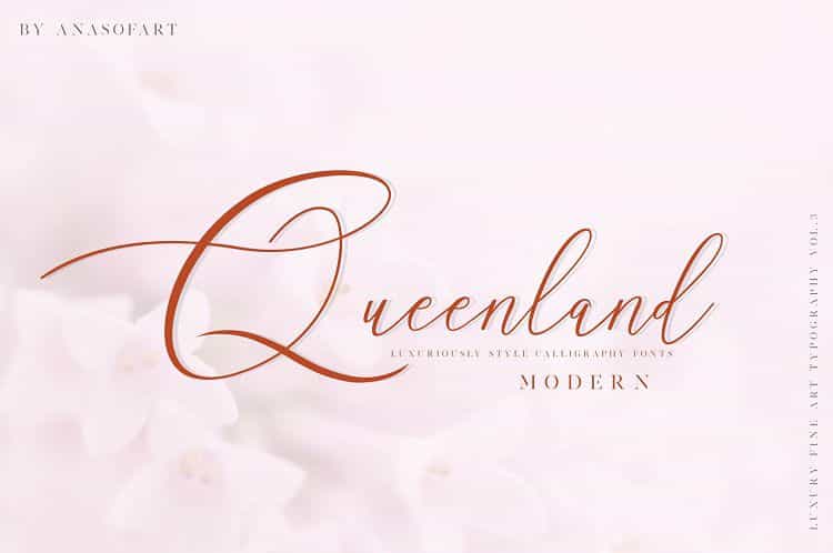 Queenland Script Font Image 1