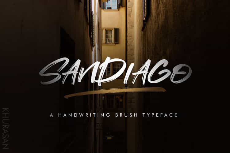 Sandiago Brush Font Image 1
