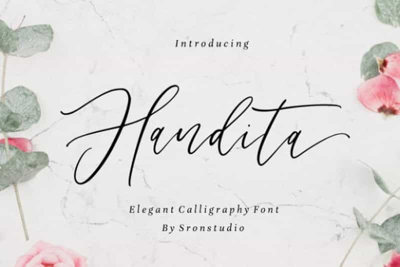Handita Calligraphy Font Image 1