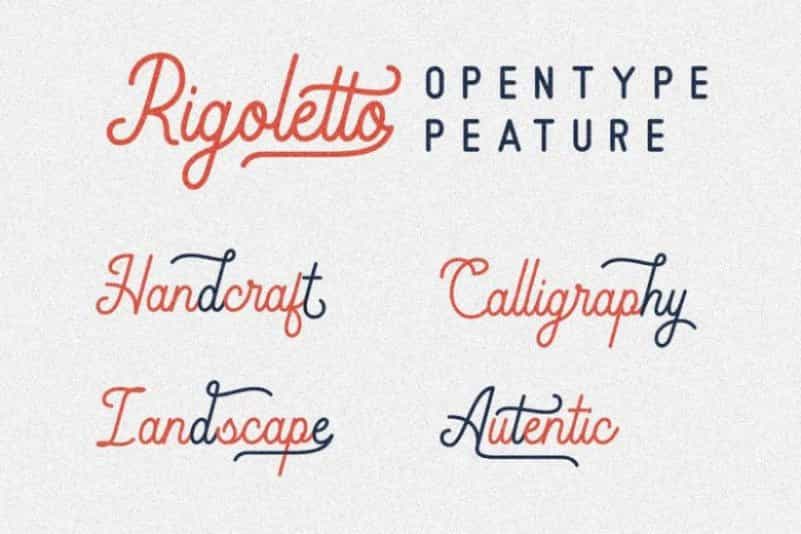 Rigoletto Script Font Image 2