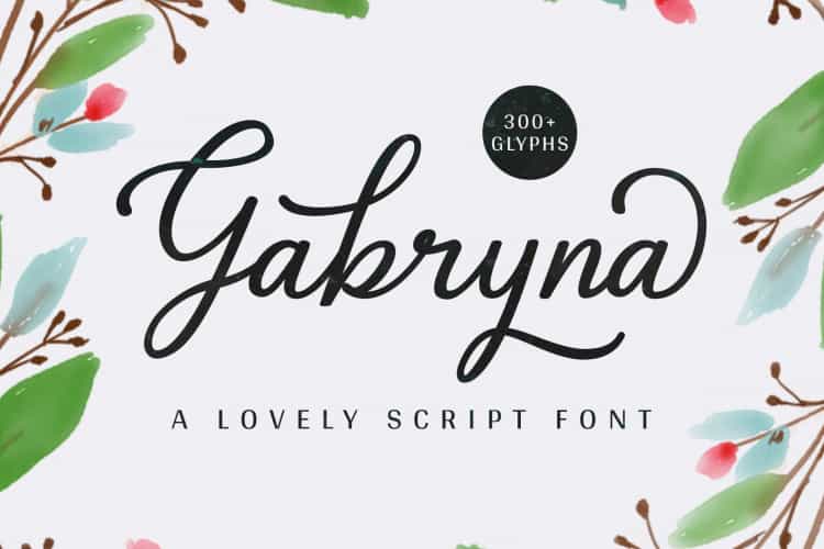 Gabryna Script Font Image 1
