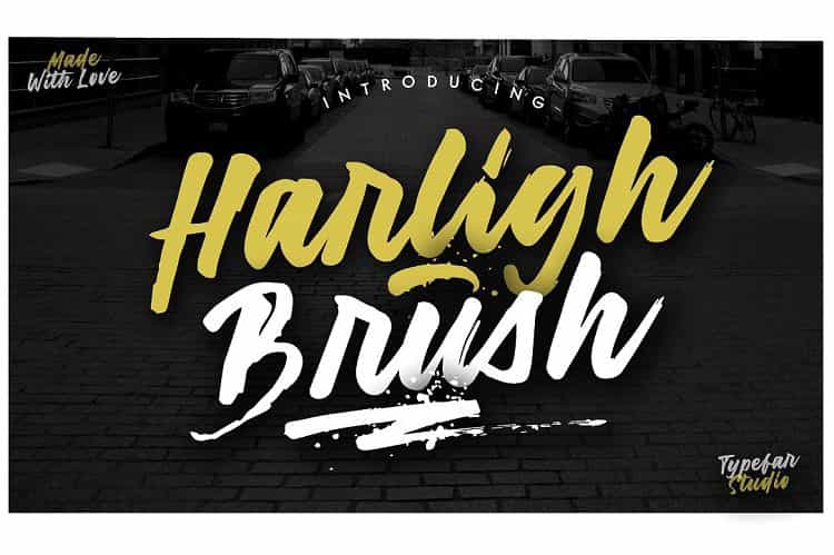 Harligh Brush Font Image 1
