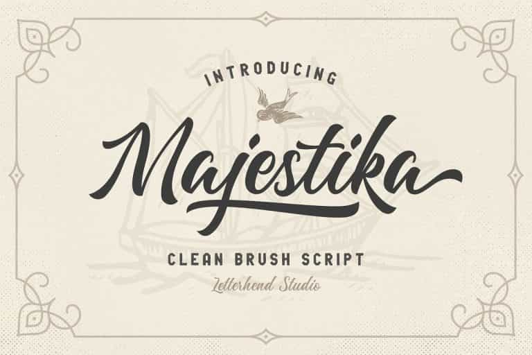 Majestika Brush Script Font Image 1