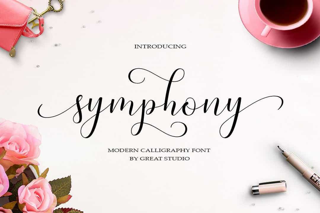 Symphony Script Font Image 1
