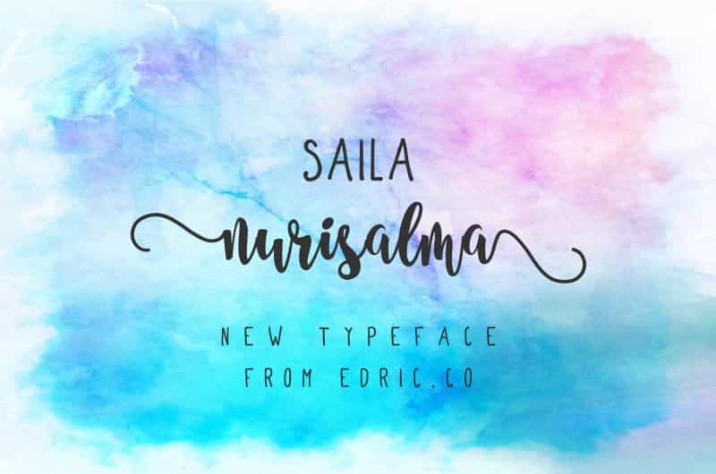 Saila Nurissalma Script Font Image 1