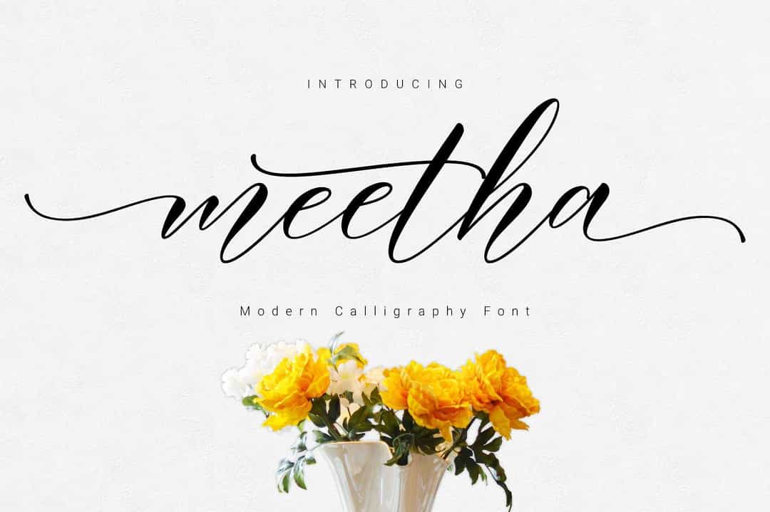 Meetha Script Font Image 1