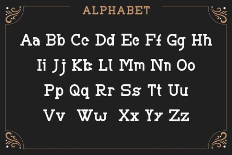 BRIAN WORTH Vintage Font Image 2