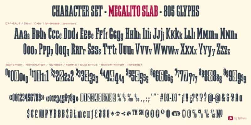 Megalito Slab & Small Caps Font Image 2
