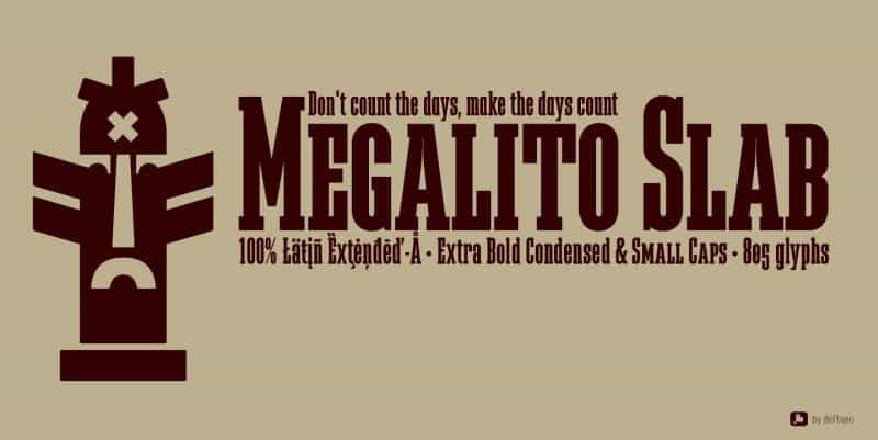 Megalito Slab & Small Caps Font Image 3