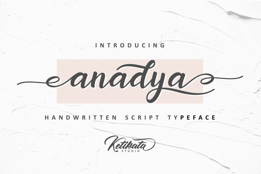 Anadya Handwritten Font Image 1