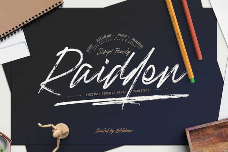 Raidden Script Font Family Image 1