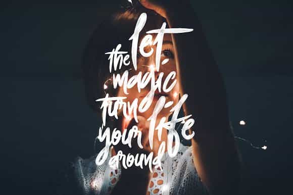 Foxing Brush Font Image 2