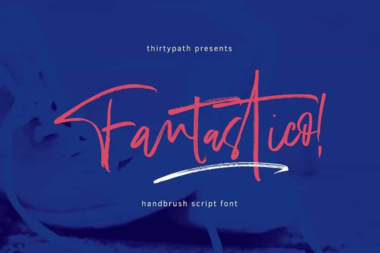 Fantastico Handbrush Font Image 1