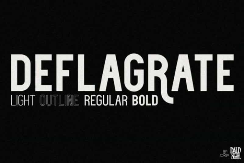 Deflagrate Font Family Image 1