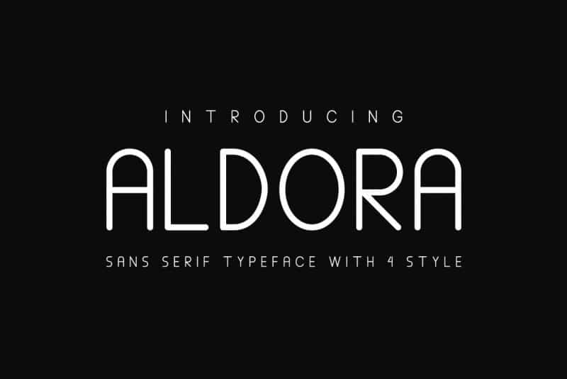 Aldora Futuristic Font Image 1