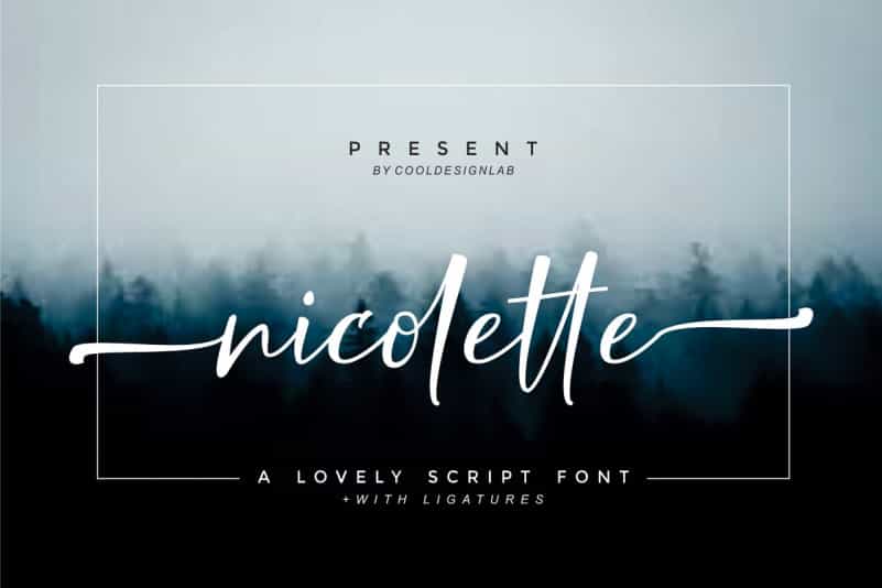 Nicolette Script Font Image 1