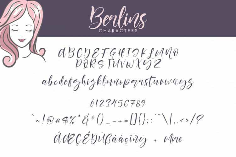 Berlins Script Font Image 3
