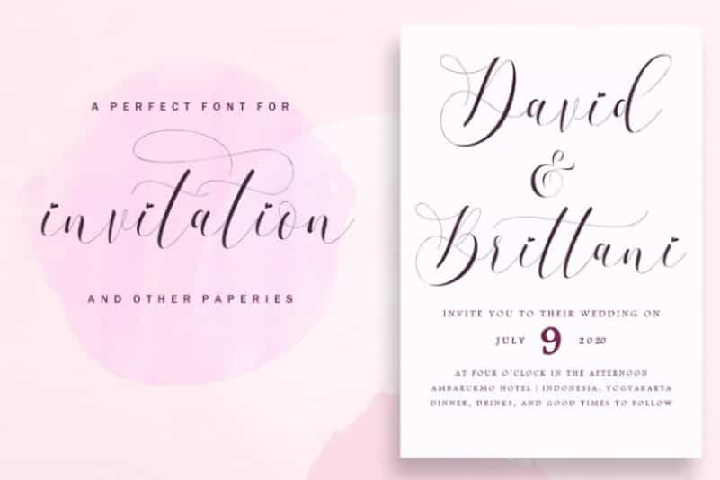 Refillia Calligraphy Font Image 2
