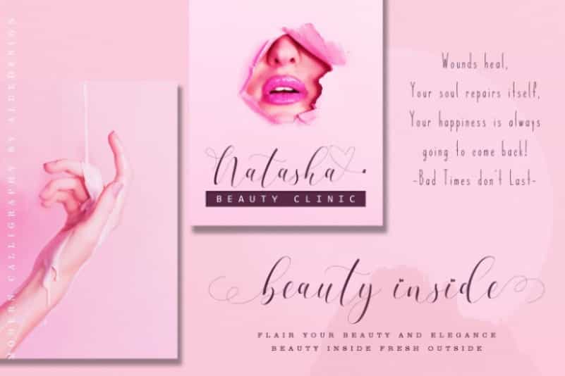 Refillia Calligraphy Font Image 3
