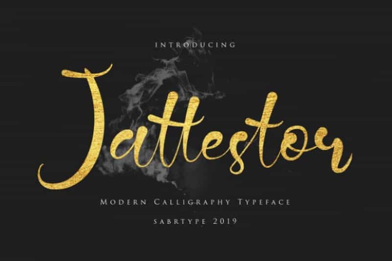 Jattestor Script Font Image 1