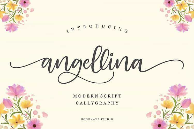 Angellina Script Font Image 1