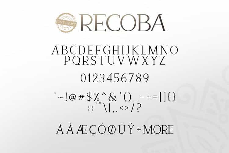 Recoba Font Family Image 3