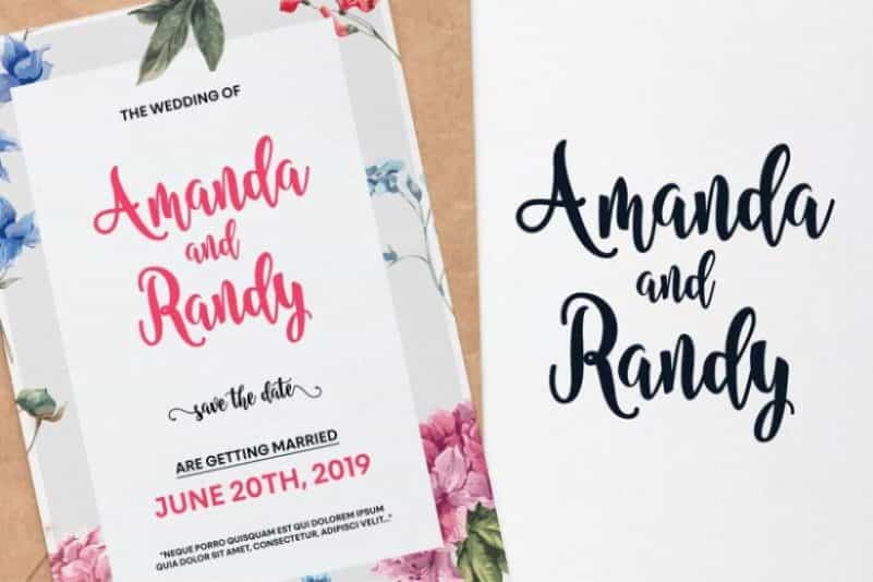 Nanda Bold Script Font Image 3