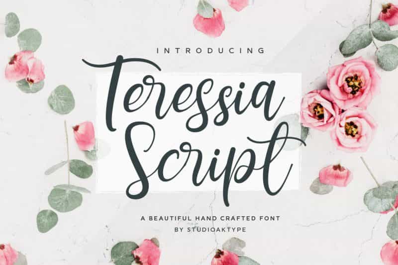 Teressia Script Font Image 1