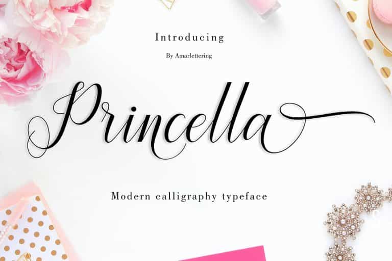 Princella Script Font Image 1