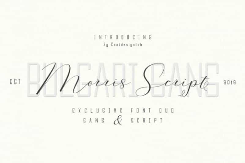 Morris Script Font Duo Image 1