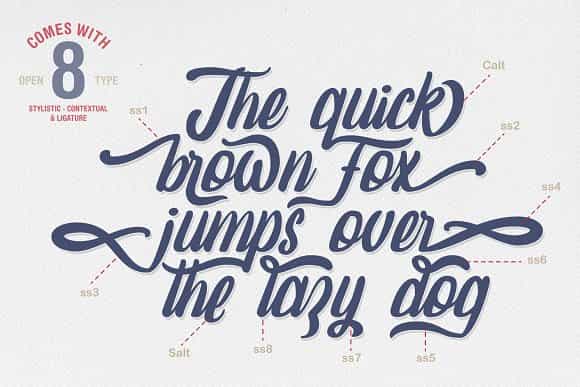 Amaranthine Script Font Image 2