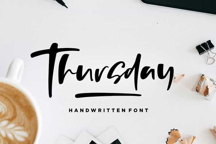 Thursday Vibes Brush Font Image 1