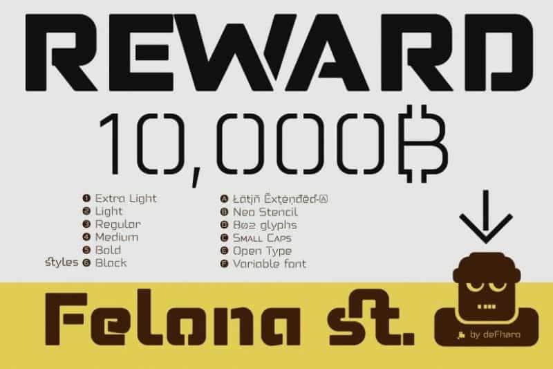 Felona st. Neo Stencil fonts Image 3